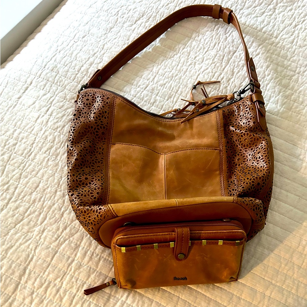 The Sak shoulder bag with matching wallet